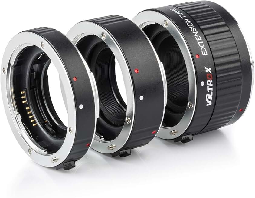Metal Auto Focus Macro Extension Tube Set for DSLR Cameras