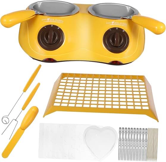 Electric Chocolate Melting Pot with DIY Molds
