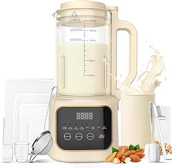 54oz Nut Milk Maker with 20 Blades and Auto Clean