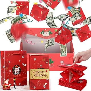 Surprise Gift Box with Confetti and Cash for Special Occasions