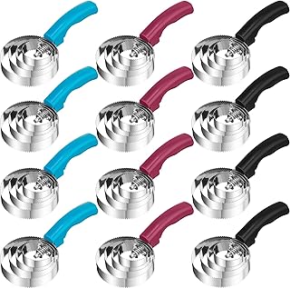 12 Pack Reversible Curry Combs with Rings for Horses and Pets