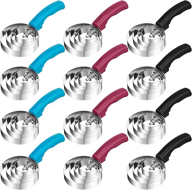 12 Pack Reversible Curry Combs with Rings for Horses and Pets