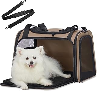 Soft Sided Pet Carrier for Dogs and Cats up to 25 lbs