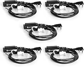 5-Pack Covert Tube Earpiece Headset for Walkie Talkies