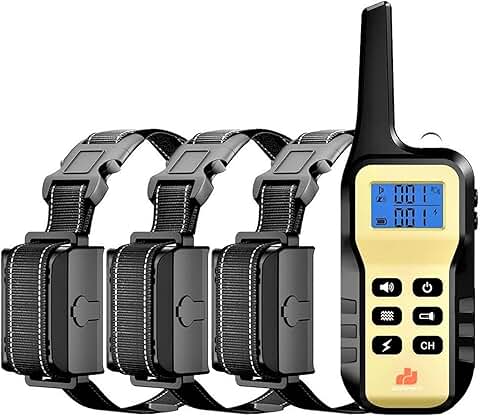 Remote Dog Bark Training Collar for 3 Dogs