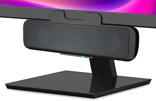 USB Monitor Clamp Speaker with Controls