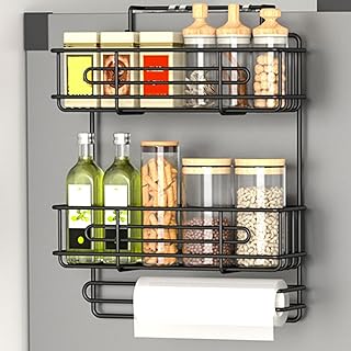 Two-Tier Wall Mount Spice Rack for Kitchen