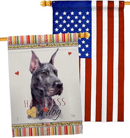 Dog and Pet House Flag for Garden or Yard