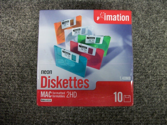 3.5-inch DS-HD MAC formatted floppy disks, 1 pack