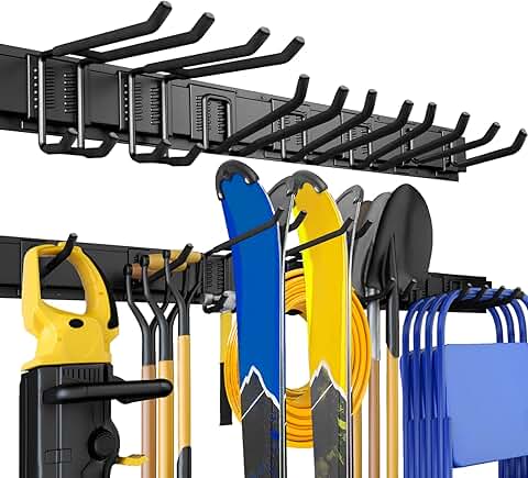 48-Inch Garage Wall Organizer with Heavy Duty Hooks