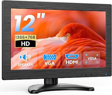 12-inch HD Mini LED Monitor with HDMI and VGA