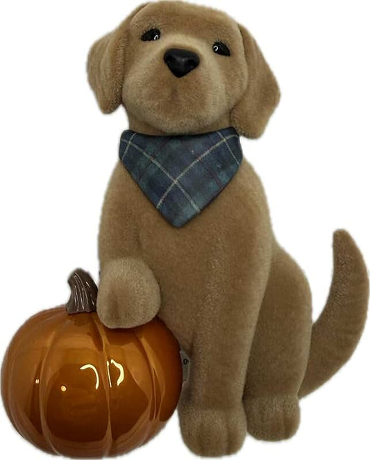 Dog with Bandana and Pumpkin Wallflower Fragrance Plug