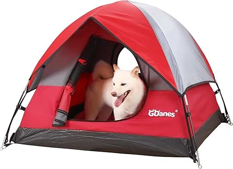 Red Dog Tent House for Large Dogs