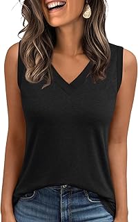 Women’s Summer V-Neck Sleeveless Tank Top