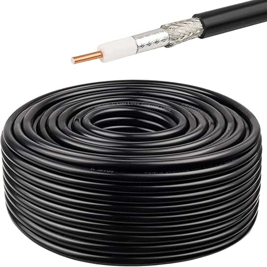 50ft 50 Ohm Low Loss Coaxial Cable