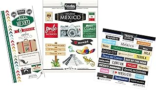 Mexico Vacation Scrapbook Stickers Set of 2
