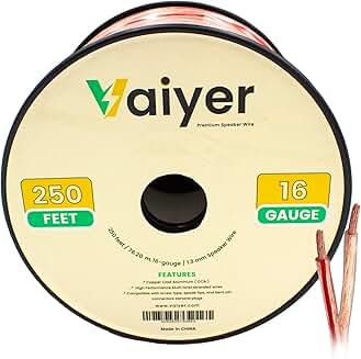 16 Gauge 250 ft Speaker Wire for Home and Car
