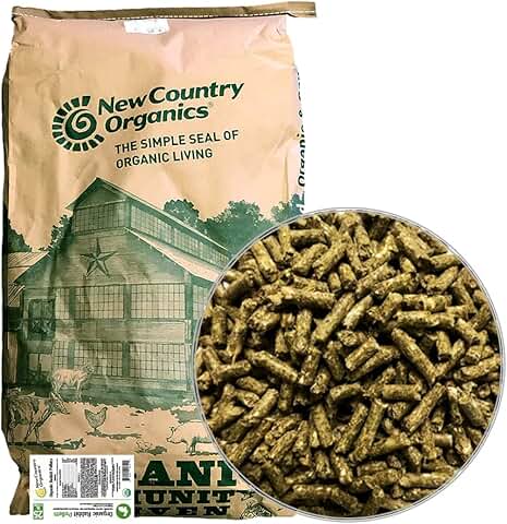 Organic Rabbit Food Pellets, 25 lbs