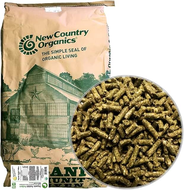 Organic Rabbit Food Pellets, 25 lbs