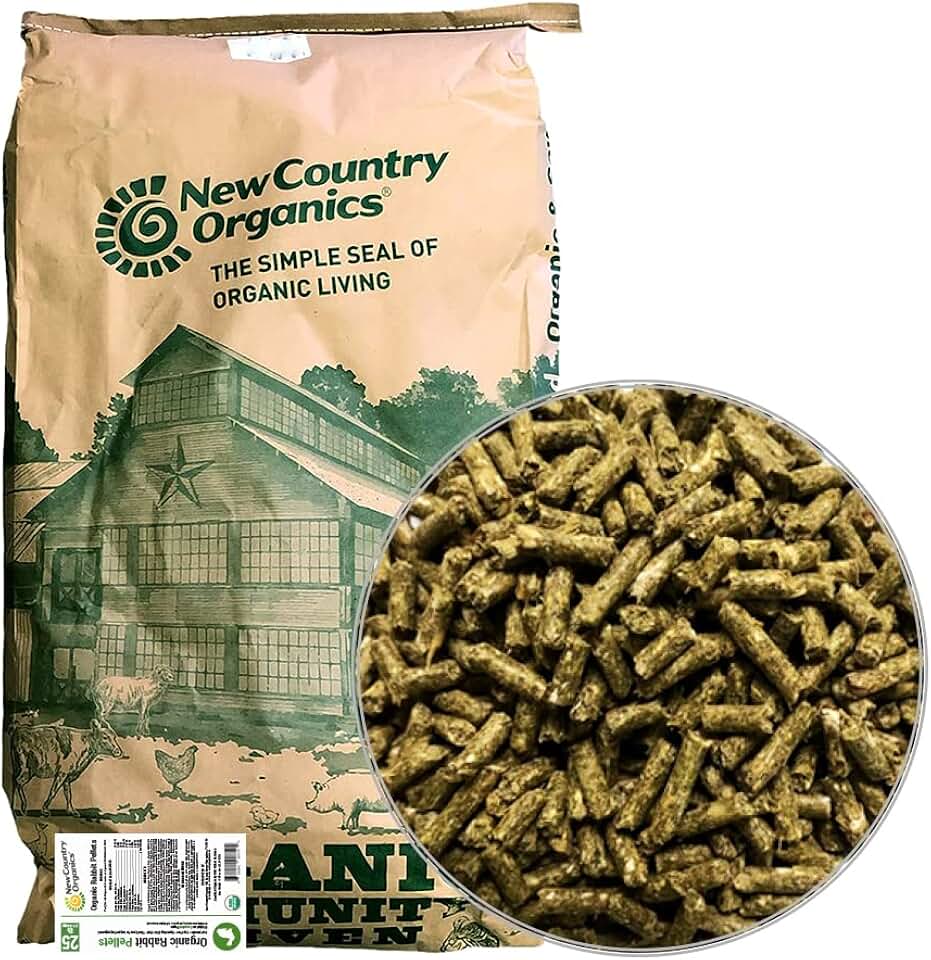 Organic Rabbit Food Pellets, 25 lbs