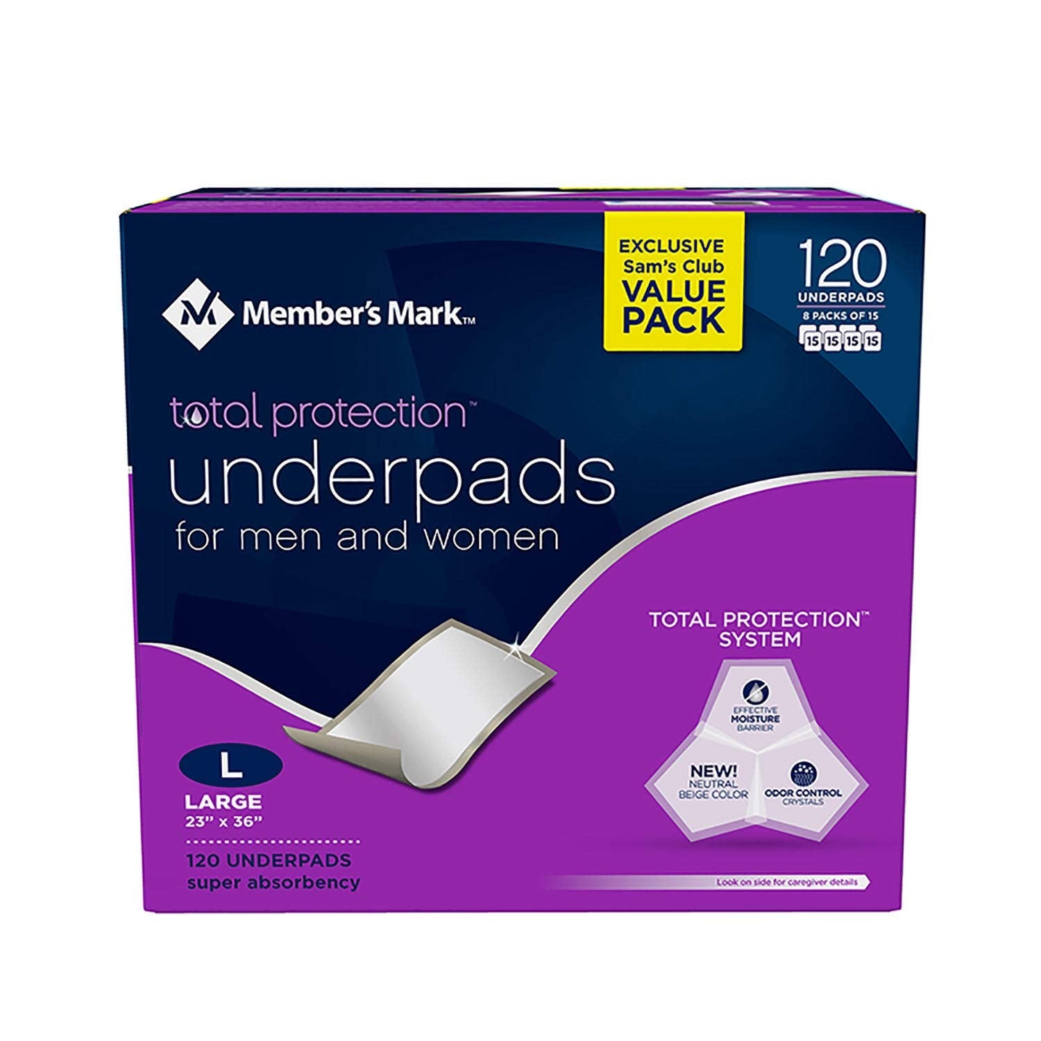 Underpads, 23" x 36" 120 Count)