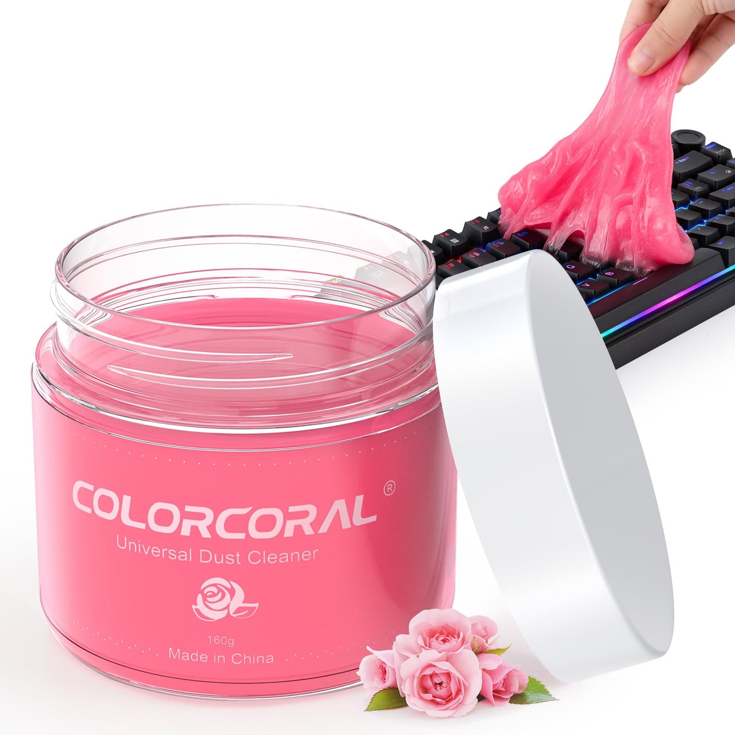 Pink Cleaning Gel for Electronics and Car Detailing