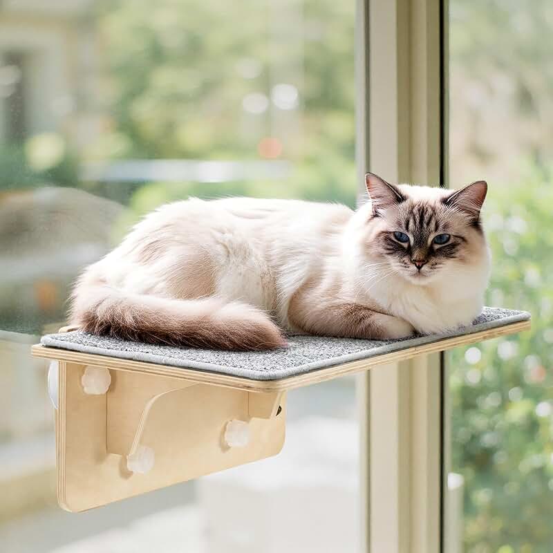 Large Cat Window Perch and Wall Shelves