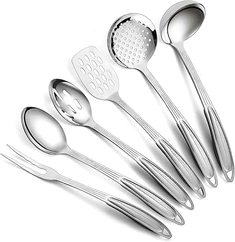 6-Piece Stainless Steel Kitchen Utensil Set