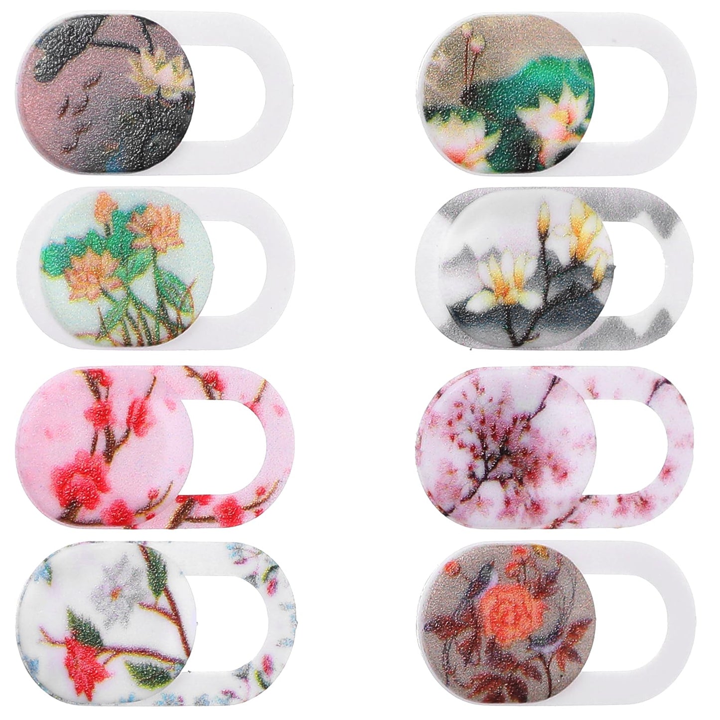 Flower Pattern Webcam Cover Slide, Thin Privacy Protector