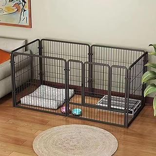 Indoor and outdoor dog playpen with 6 panels