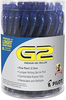 36 Blue Gel Pens with Fine 0.7mm Tip