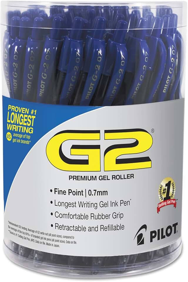 36 Blue Gel Pens with Fine 0.7mm Tip