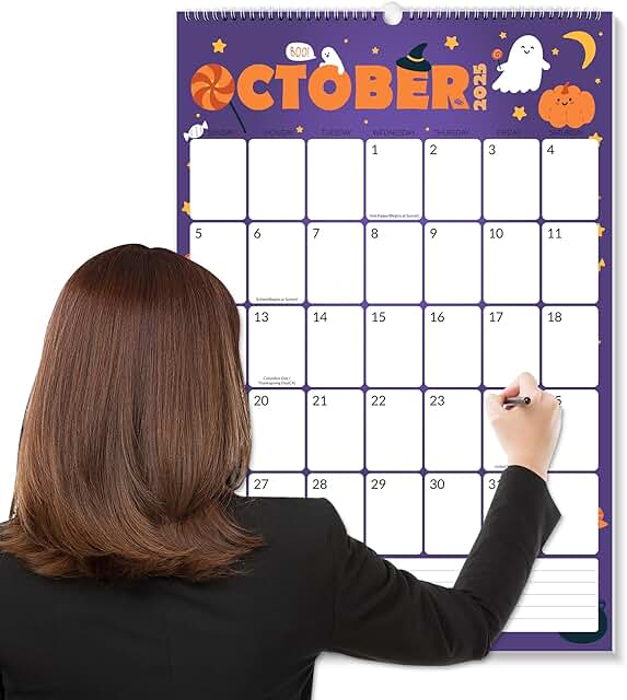 Large 2026 Wall Calendar, 22.75"x15.5" from Oct 2025 to Jun 2027