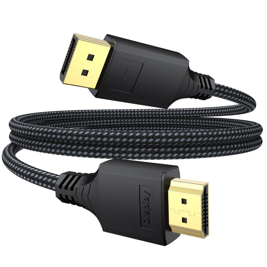 DisplayPort to HDMI Cable, 3ft, 4K@30Hz, 1080P@120Hz