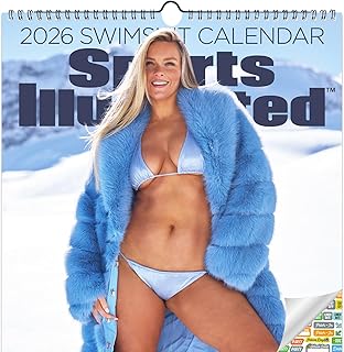 2026 Sports Illustrated Beach Girl Wall Calendar with Stickers