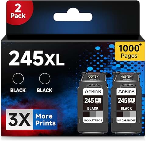 Black Ink Cartridge Replacement for Pixma Printers