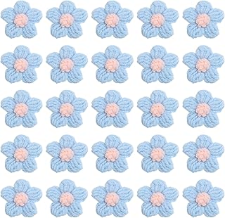 36 Crochet Flower Appliques for Crafts and Decor