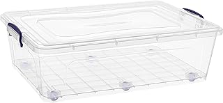 Plastic Storage Bin with Lid for Under Bed