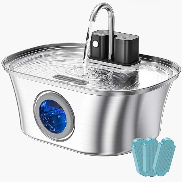 Wireless Cat Water Fountain with Motion Sensor