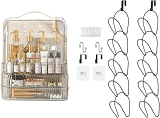 Cosmetics Storage Box and Hat Rack Organizer Set