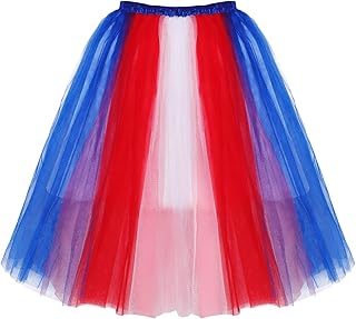 Colorful Rainbow Tulle Skirt for Women and Girls