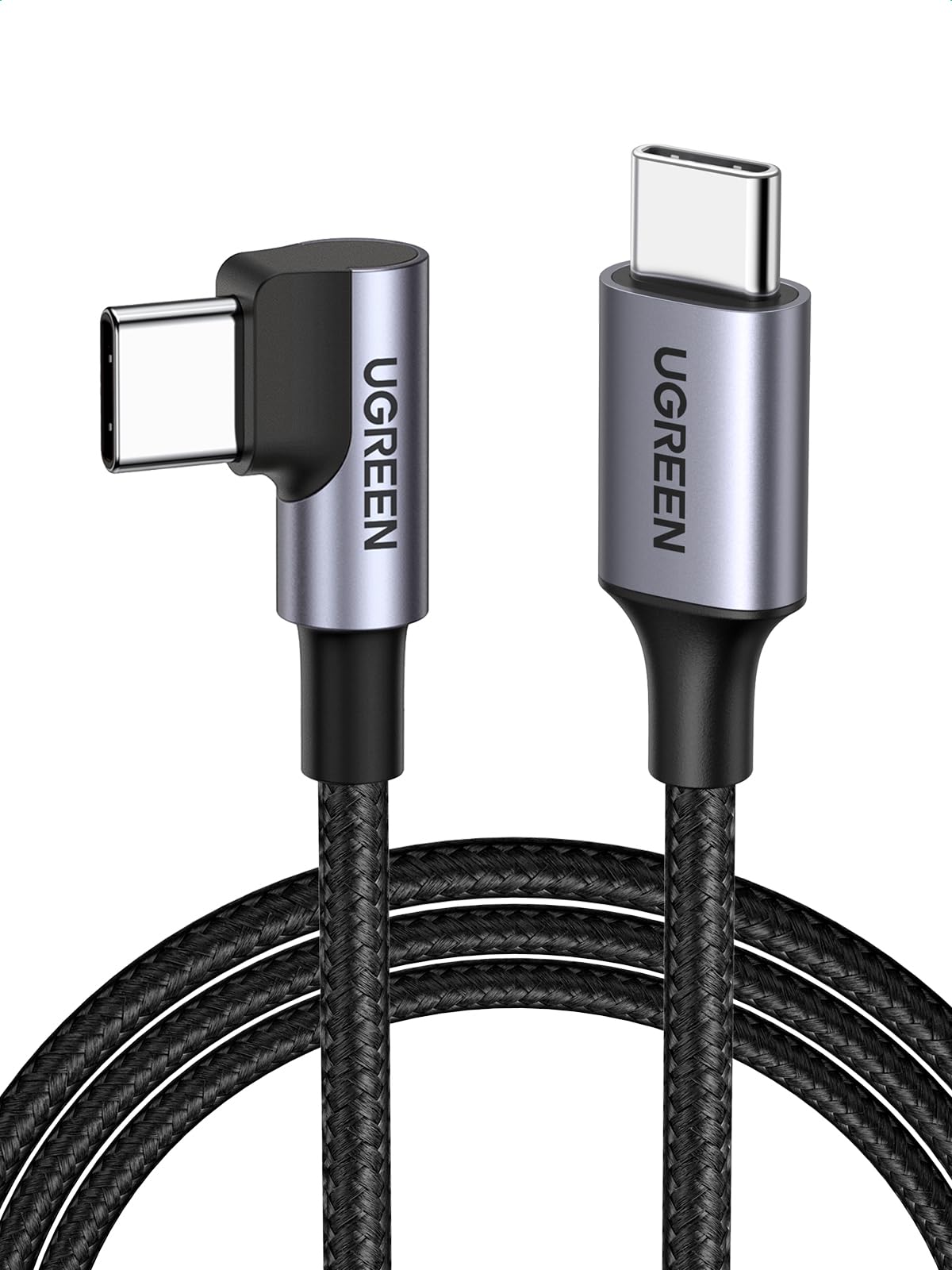 3.3FT 60W USB C to USB C Cable with Right Angle