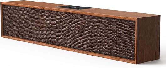 Wooden Sound Bar with Bluetooth and USB Connectivity