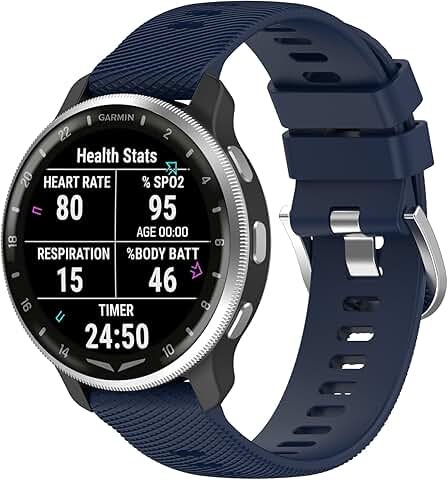 20mm Adjustable Sport Silicone Watch Bands for Men and Women