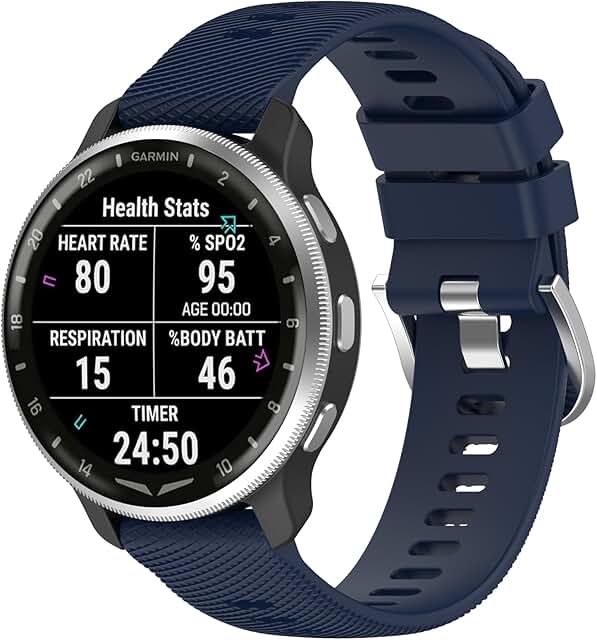 20mm Adjustable Sport Silicone Watch Bands for Men and Women