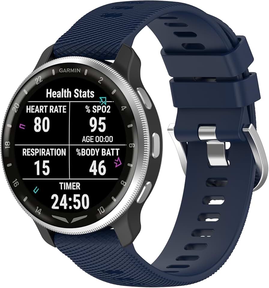 20mm Adjustable Sport Silicone Watch Bands for Men and Women