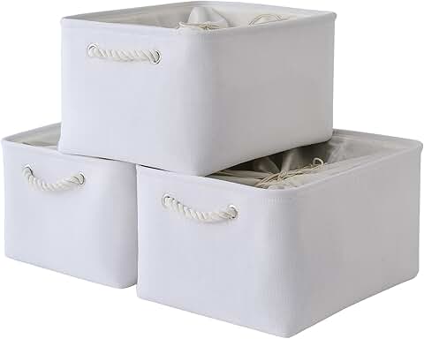 Large Collapsible Storage Baskets, 3 Pack