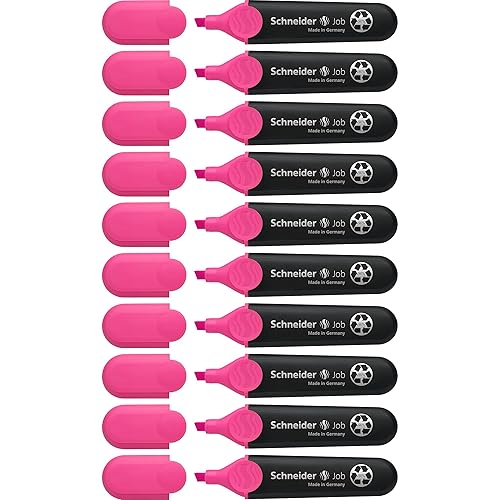 Black Chisel Tip Highlighters, 10 Pack