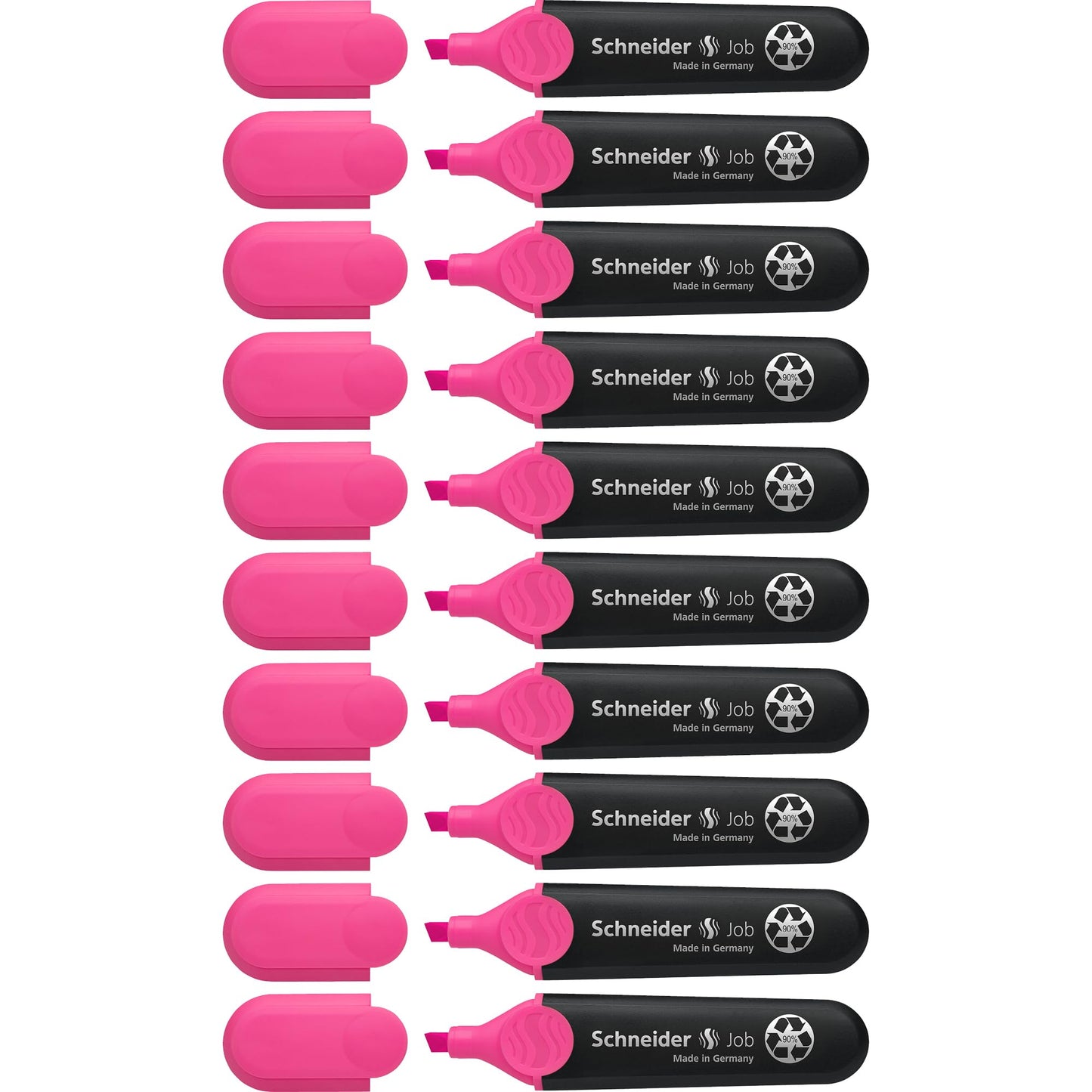 Black Chisel Tip Highlighters, 10 Pack