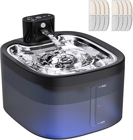 Wireless Cat Water Fountain with Large Capacity